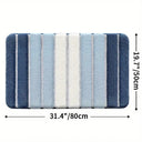 Lumiére Striped Absorbent Bath Mat
