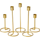 Golden Romantic Candle Holders