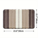 Lumiére Striped Absorbent Bath Mat