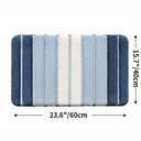 Lumiére Striped Absorbent Bath Mat
