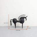 Black Stallion Metal Sculpture