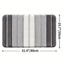 Lumiére Striped Absorbent Bath Mat