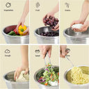 Rinse Mix Stainless Colander Duo Set