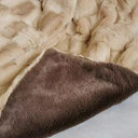 Soft Mocha Faux Fur Blanket