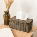 Rustic Rattan Tissue Box