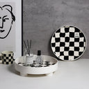 Round Checkerboard Storage Tray