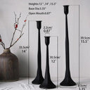Iron Taper Candle Holder | 3pcs Set