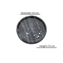 Circular Black Marble Jewellery Tray