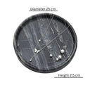 Circular Black Marble Jewellery Tray