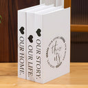 Forever Inspirational Book Stack Home Decor