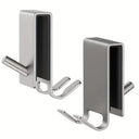 On Glass Stainless Shower Door Hooks