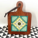 Moroccan Ebony Floral Wooden Trivets