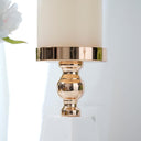 Pyramid Gold Marble Candle Holder