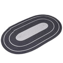 Sun Spiral Oval Boho Rug